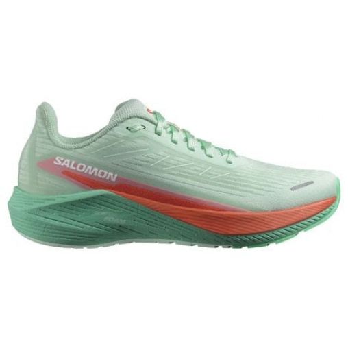 salomon aero blaze 2 damen running schuhe grun rot