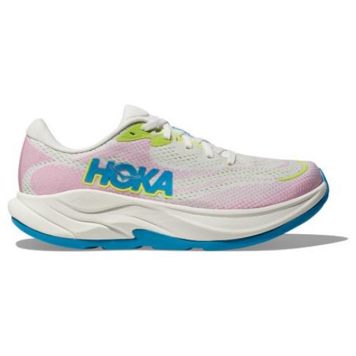 hoka rincon 4 laufschuhe weis pink blau damen