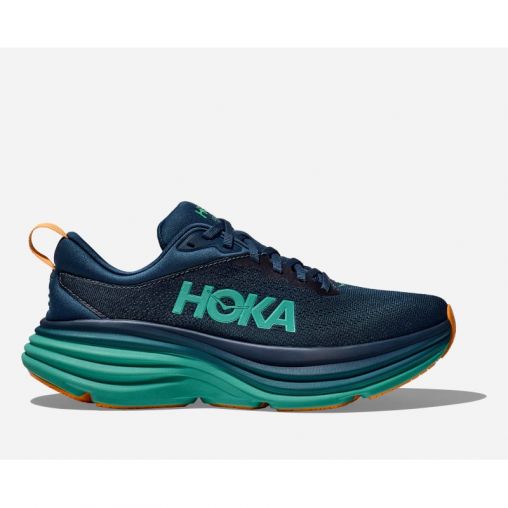 HOKA Bondi 8 Schuhe für Herren in Midnight/Shoreline Größe 40 2/3 | Straße