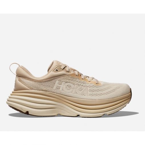 HOKA Bondi 8 Schuhe für Herren in Shifting Sand/Vanilla Größe 43 1/3 | Straße