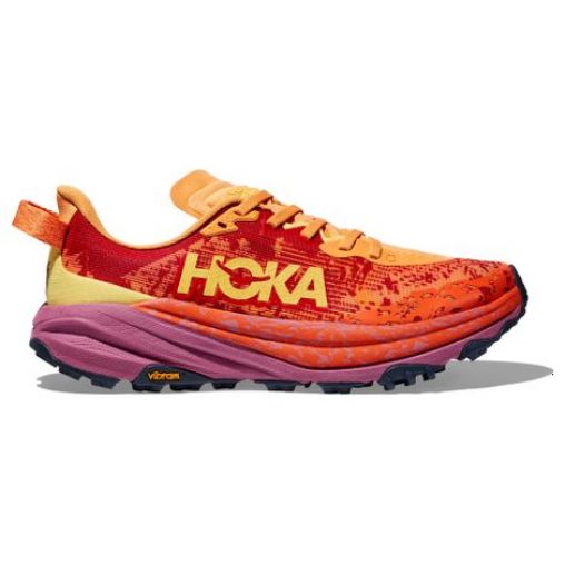 hoka speedgoat 6 orange pink damen trailrunning schuhe