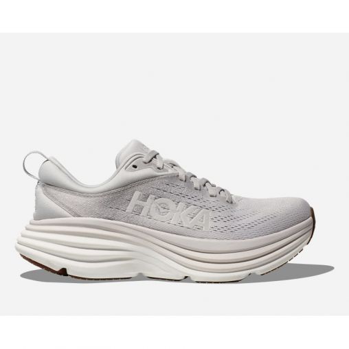 HOKA Bondi 8 Schuhe für Herren in Lunar Rock/Nimbus Cloud Größe 44 2/3 | Straße