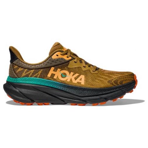 hoka challenger 7 trailrunning schuhe braun  orange herren