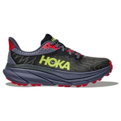 hoka challenger 7 trailrunning schuhe schwarz blau rot herren