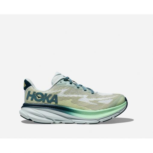 HOKA Clifton 9 Schuhe in Droplet/Blue Twilight Größe 36 2/3 | Straße