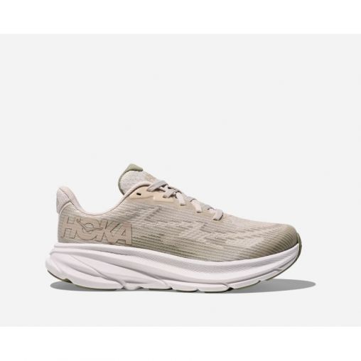 HOKA Clifton 9 Schuhe in Stucco/Sea Moss Größe 37 1/3 | Straße