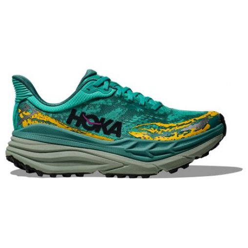 hoka stinson 7 trailrunning schuhe blau damen