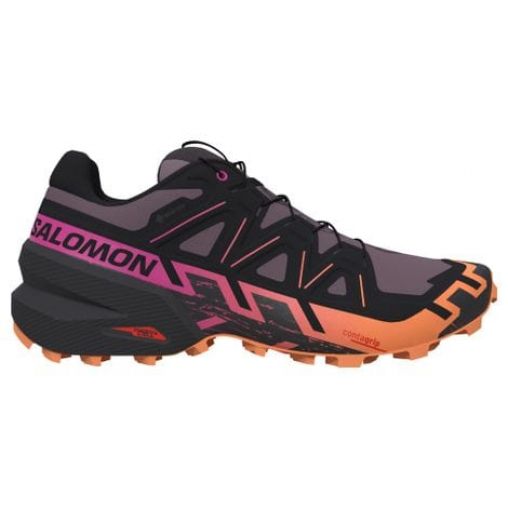 salomon speedcross 6 gtx trail running women s shoes pink orange black