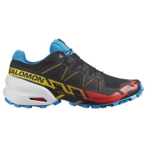 salomon speedcross 6 trailrunning schuhe schwarz rot blau herren