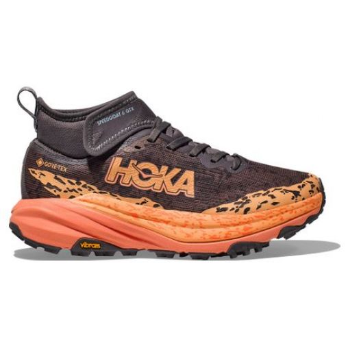 hoka speedgoat 6 mid gtx trailrunning schuhe violett koralle damen