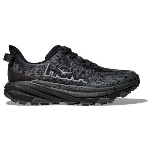 hoka speedgoat 6 youth trailrunning schuhe schwarz grau kinder