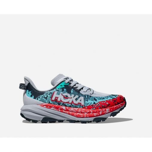 HOKA Speedgoat 6 Schuhe in Gull/Stormy Skies Größe 40 | Gelände