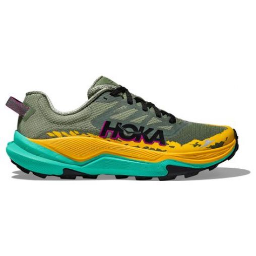 hoka torrent 4 trailrunning schuhe grun gelb blau damen